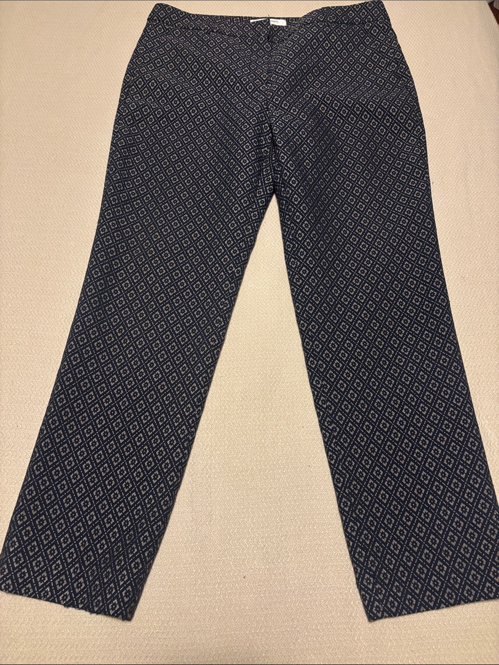 Gerard Darel Navy and White Geometric Chinos size 42